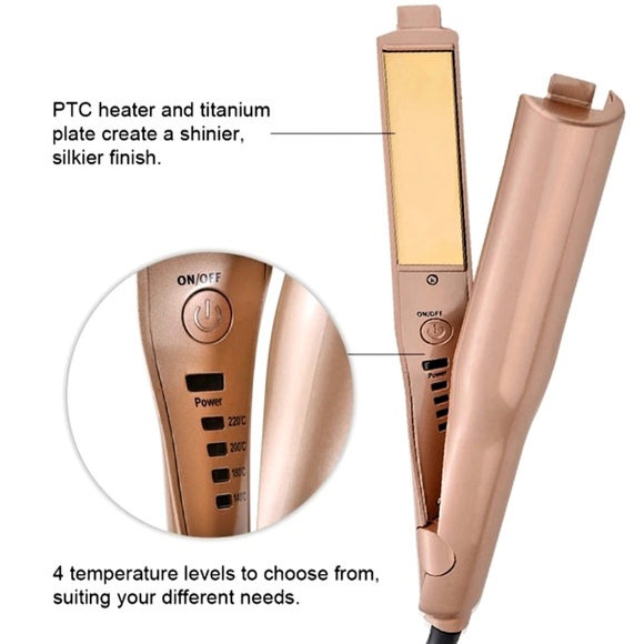 2-in-1 Curling Iron Hair Straightener - Picture 2 of 6